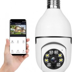 2mp Ampul 360 Derece Gece Görüşlü  Wifi Kamera